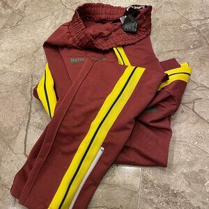 Palm Angels Men's Casual Red Color Sweatpants Small